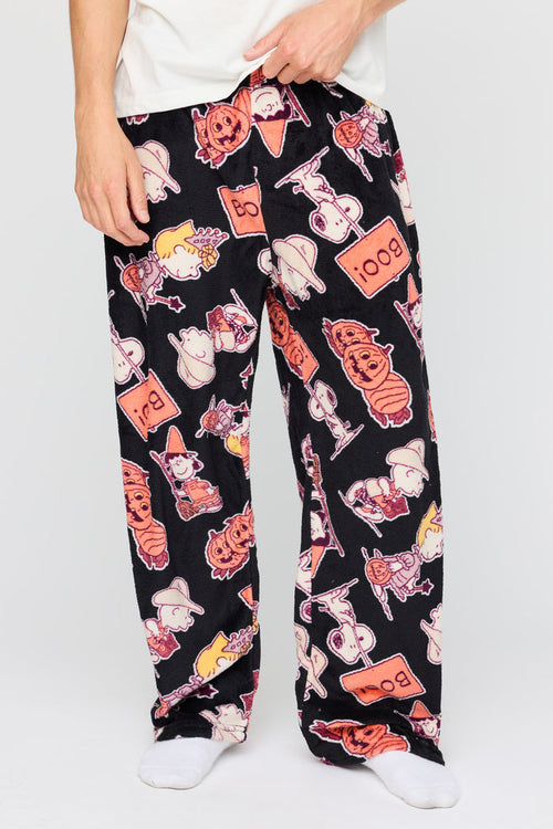 Peanuts Snoopy Halloween Plush Pajama Pant