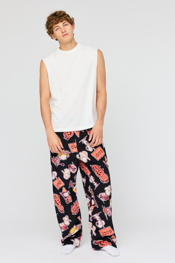 Peanuts Snoopy Halloween Plush Pajama Pant