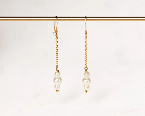 Pearl Chain Earrings