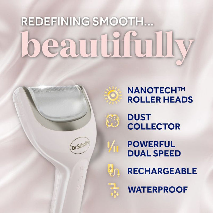 Dr.Scholl's Pedi Perfect electronic foot file with roller head and dust collector
