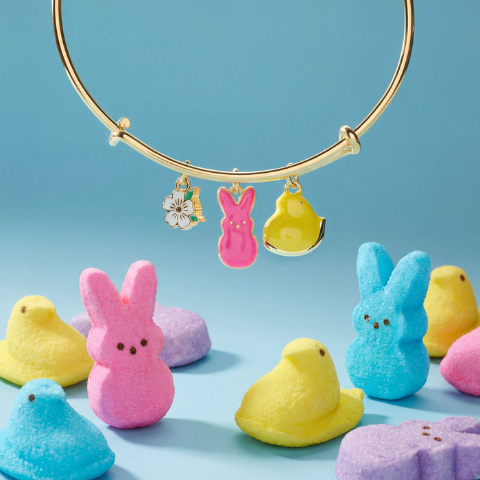 PEEPS® Chick and Bunny Multi-Charm Bangle