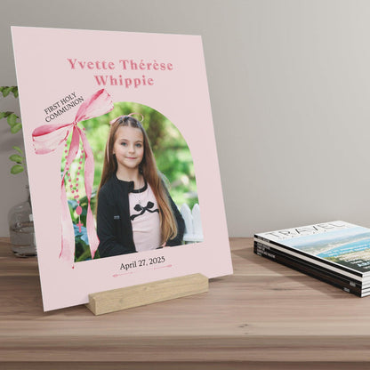 Personalized First Holy Communion Gallery Board with Stand - Whippie's
