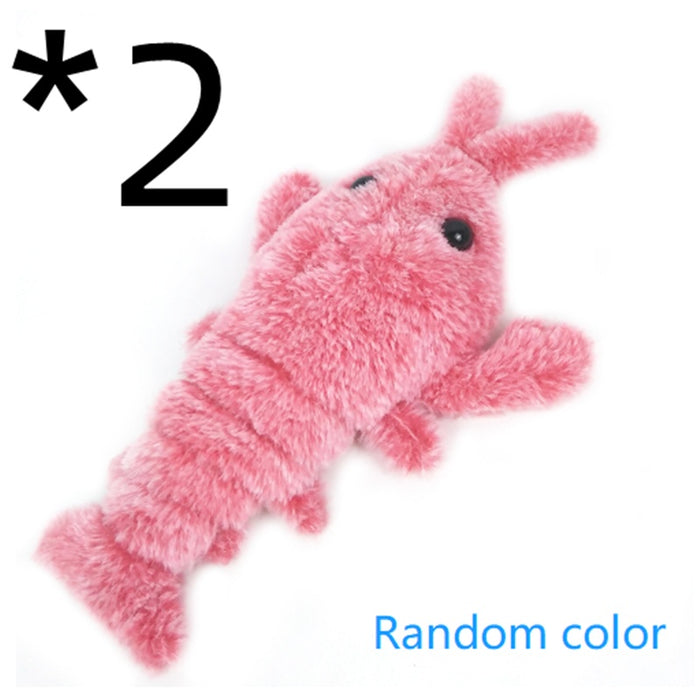 2pcs Jumping shrimp random col / About 35CM / USB