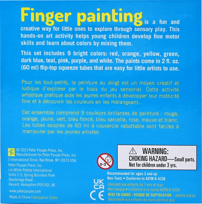 Peter Pauper Finger Paint Set