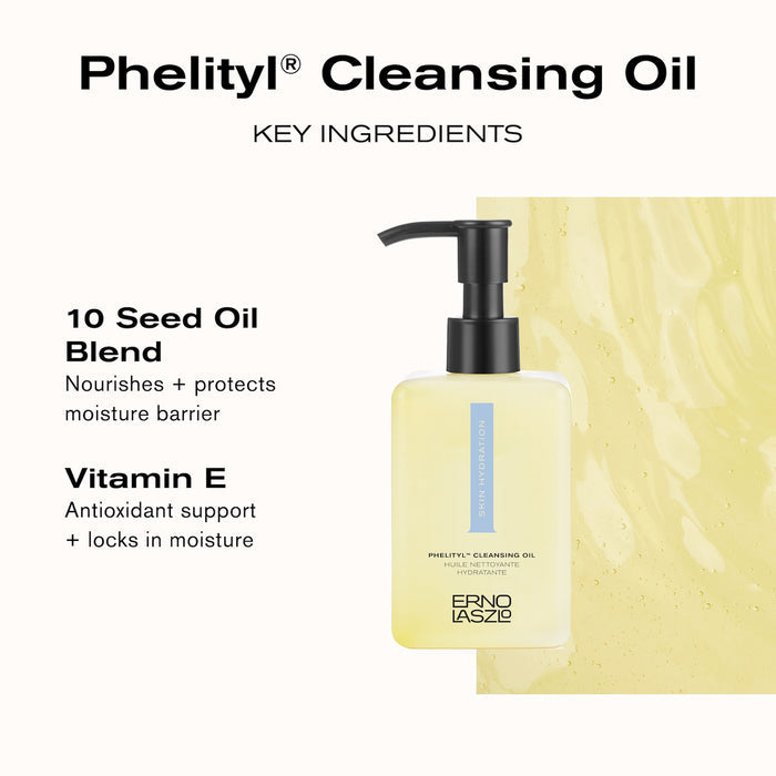 Nourishing Cleansing Oil hydrates + melts away buildup