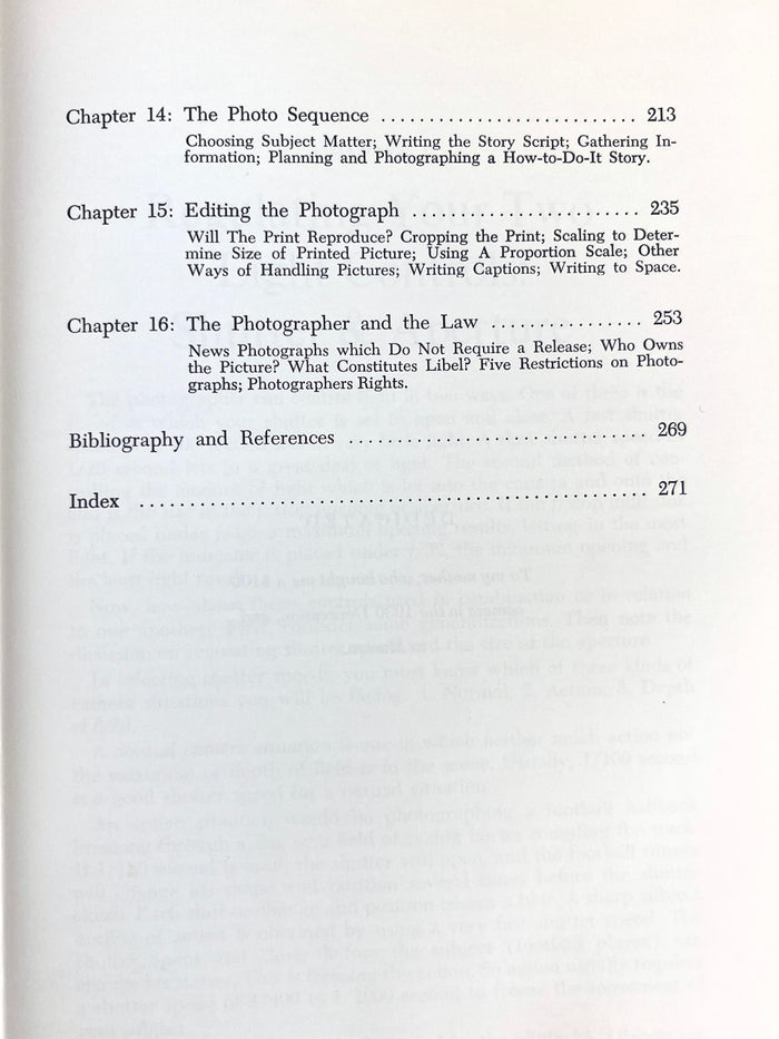 Photojournalism Manual, 1967 First Edition