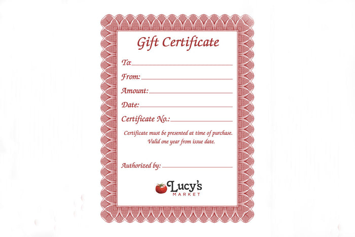 Physical Gift Card (For In-Store Use Only)