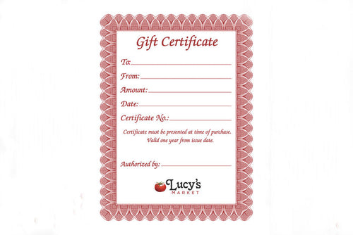 Physical Gift Card (For In-Store Use Only)