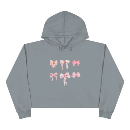 Pink Bow Power Cropped Hoodie - Bow-tiful and Cozy 🎀💖 - Whippie's