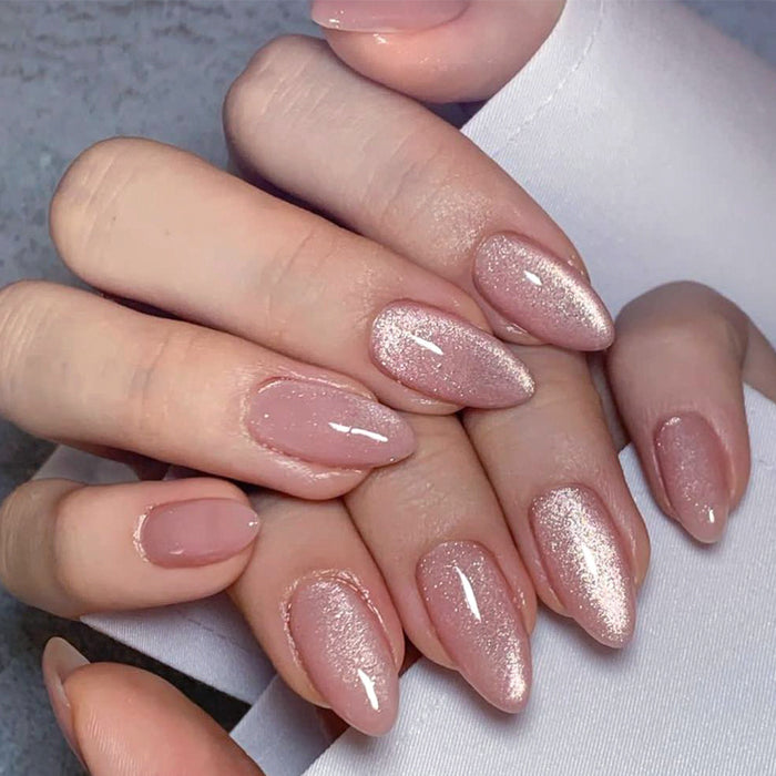 Pink Cat Eye | Medium Almond | EASY PRESS™