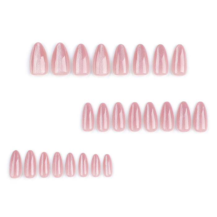 Pink Cat Eye | Medium Almond | EASY PRESS™