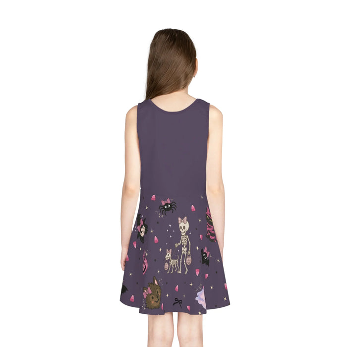 Pink Halloween Squad Sleeveless Sundress - Personalizable - Whippie's