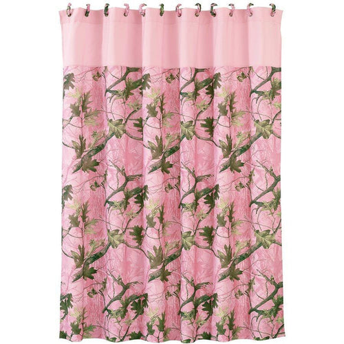 Pink Oak Camo Shower Curtain Shower Curtain
