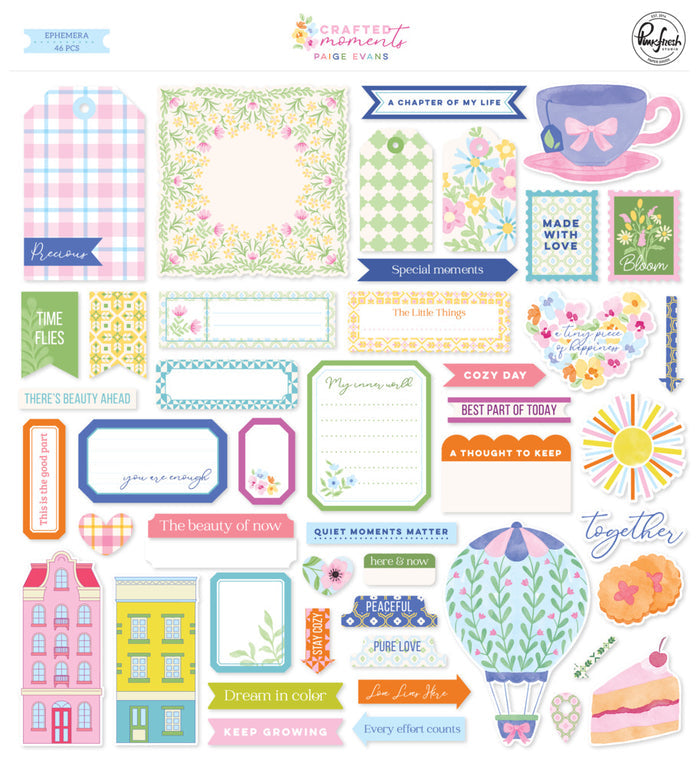 Pinkfresh Studio - Paige Evans - Ephemera - Crafted Moments. Available at Embellish Away located in Bowmanville Ontario Canada.