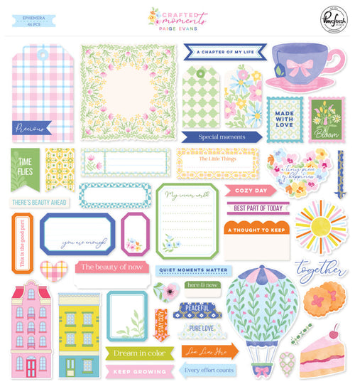 Pinkfresh Studio - Paige Evans - Ephemera - Crafted Moments. Available at Embellish Away located in Bowmanville Ontario Canada.