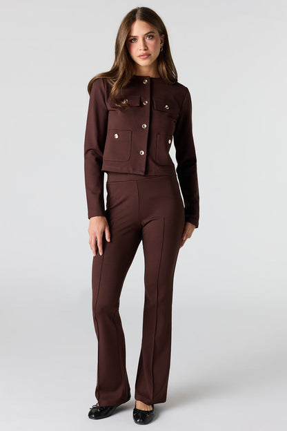 Pintuck Flare Dress Pant