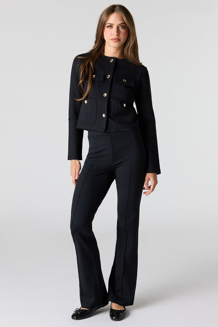 Pintuck Flare Dress Pant