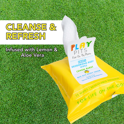 Deodorizing Body Wipes - 3 Pack Bundle - Play Pits