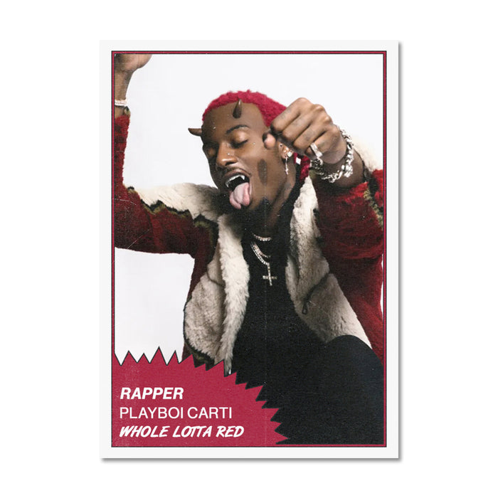 Playboi Carti Old School Trading Card