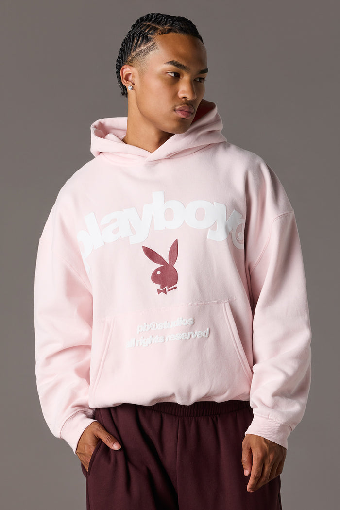 Playboy Graphic Baggy Fleece Hoodie