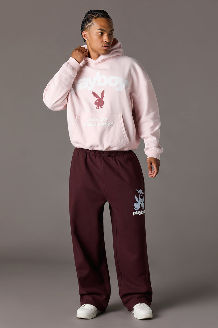 Playboy Graphic Baggy Fleece Hoodie