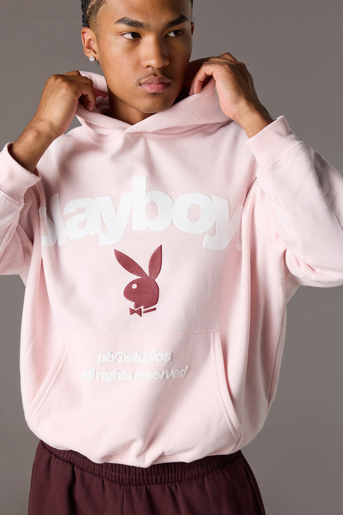 Playboy Graphic Baggy Fleece Hoodie