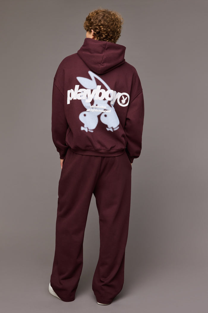 Playboy Graphic Wide Leg Fleece Sweatpant