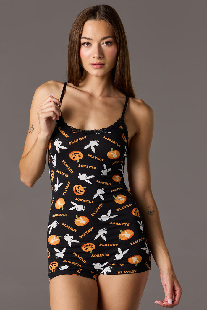 Playboy Halloween Romper Pajama