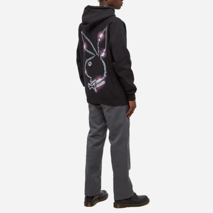 PLEASURES ICY PLAYBOY HOODY BLACK