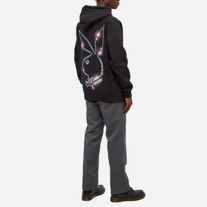 PLEASURES ICY PLAYBOY HOODY BLACK