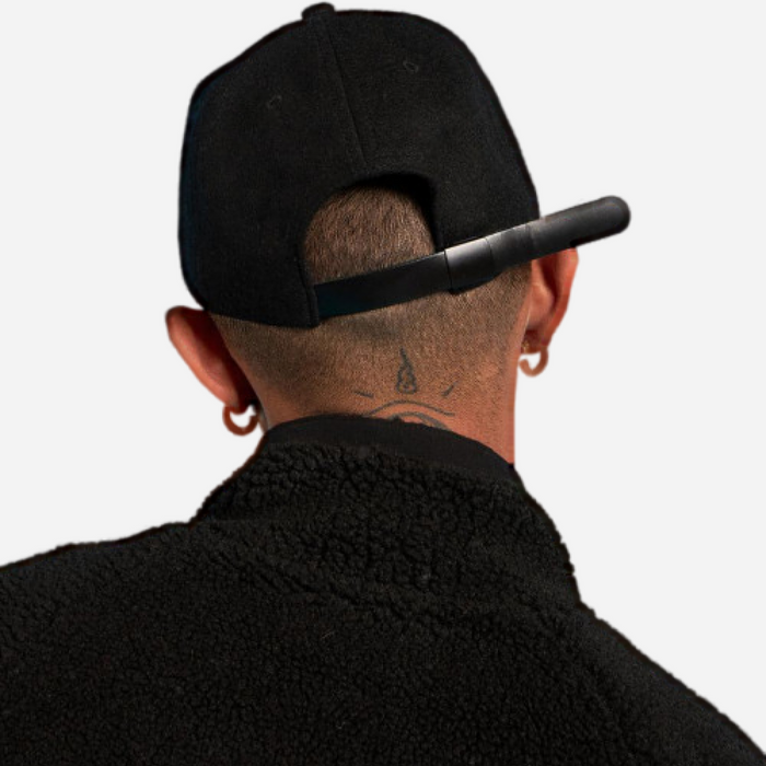 PLEASURES X PLAYBOY WOOL STRAPBACK HAT Black