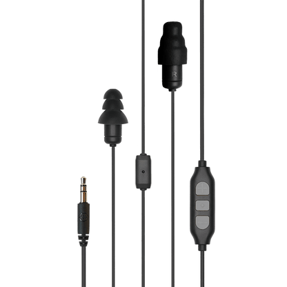 plugfones black grey cable
