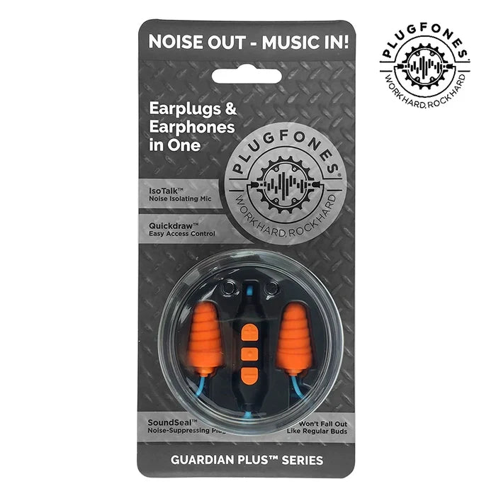 Plugfones Headphones with Earplugs