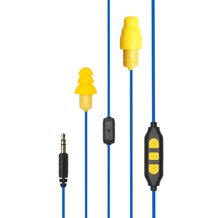 plugfones blue and yellow cable