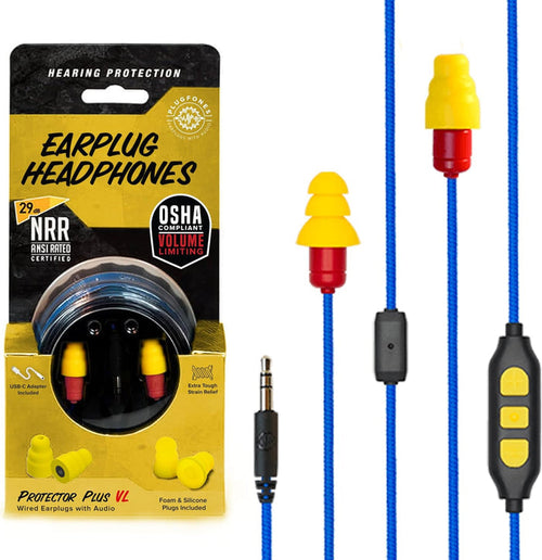 Plugfones Protector PLUS Earplug Headphones