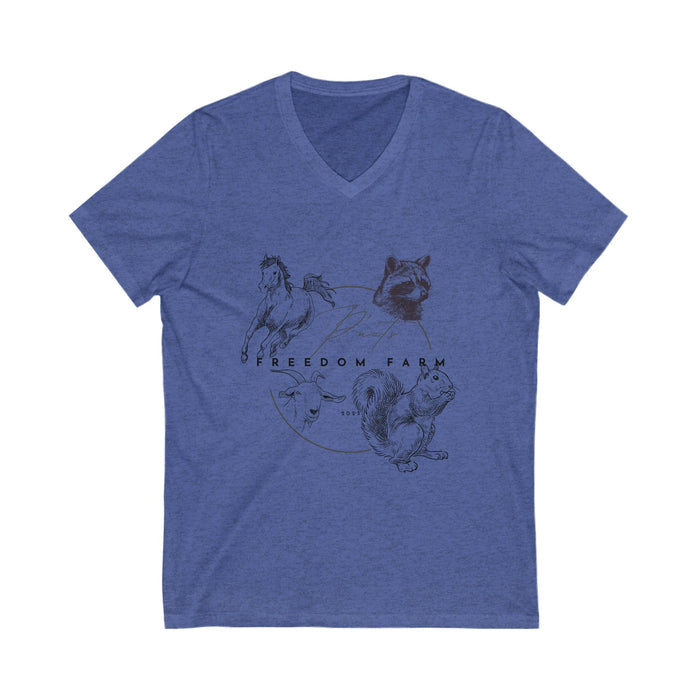 P'Nut's Freedom Farm Unisex V-Neck Tee