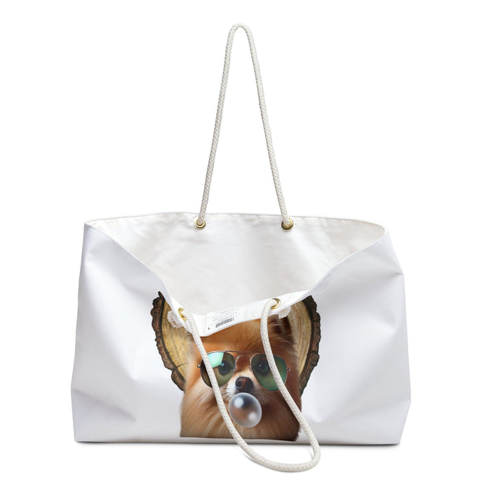 Pom Love Weekender Tote - 🐶💖 Pack Your Bags for a Weekend of Fluff and Fun! 💖🐶 - Whippie's