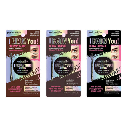 Posh Mellow I Brow You 2 in 1 Brow Pomade Set - ikatehouse