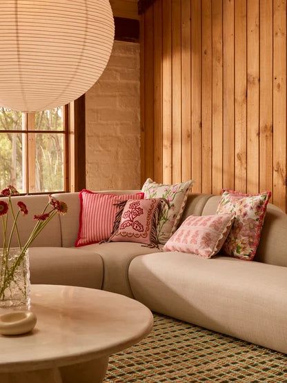 PRAIRE PINK CUSHION in 50cm from Bonnie and Neil