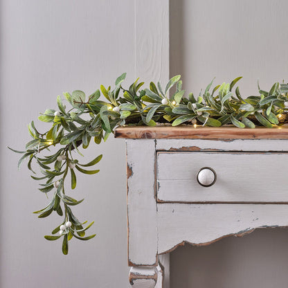 LL-GA24012 - 2m Pre Lit Mistletoe and Eucalytus Garland.jpg