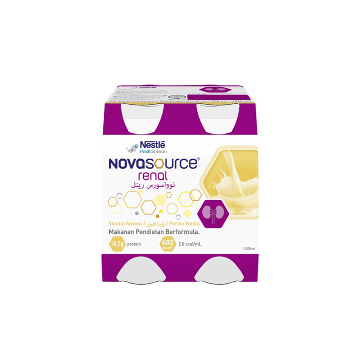 [Pre-Order] Novasource Renal Vanilla Bottle (4x200ml) | Nestle