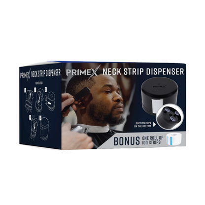 PrimeX Neck Strip Dispenser, 1 Count, Black