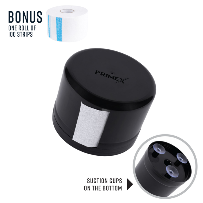 PrimeX Neck Strip Dispenser, 1 Count, Black