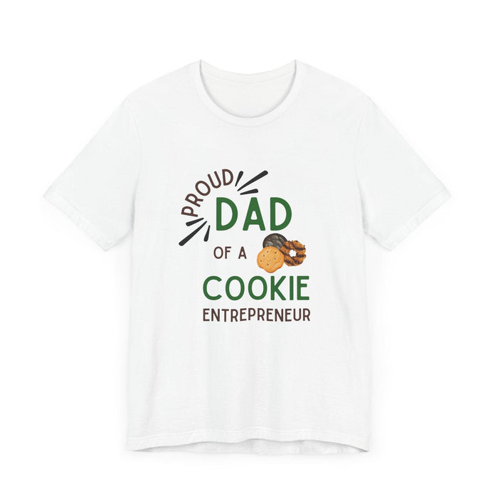 Proud Dad of a Cookie Entrepreneur - Unisex Jersey Tee Celebrate Your Little Cookie Boss! - Whippie's
