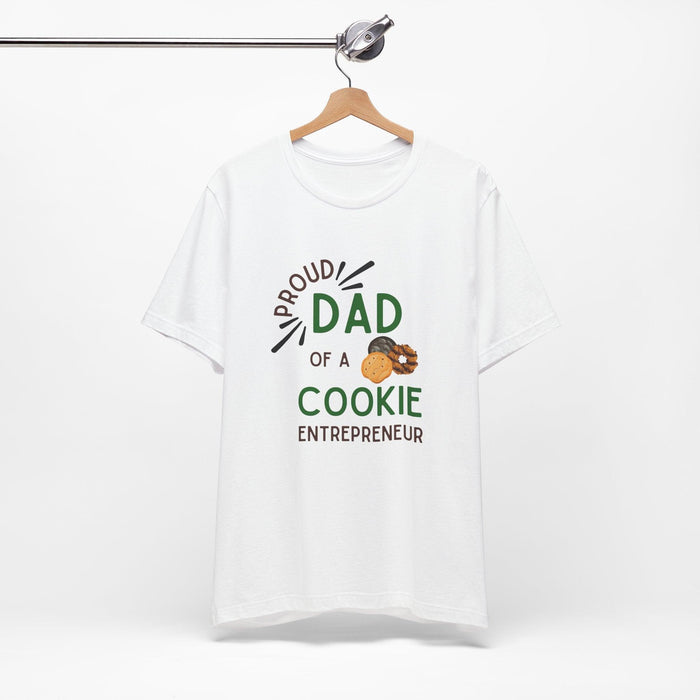 Proud Dad of a Cookie Entrepreneur - Unisex Jersey Tee Celebrate Your Little Cookie Boss! - Whippie's