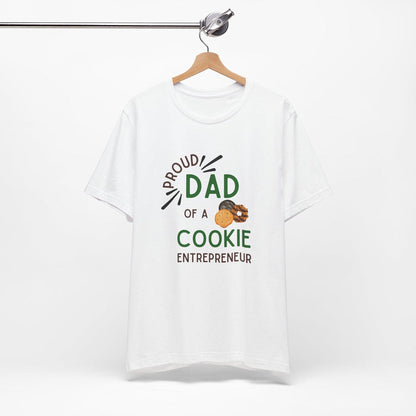 Proud Dad of a Cookie Entrepreneur - Unisex Jersey Tee Celebrate Your Little Cookie Boss! - Whippie's