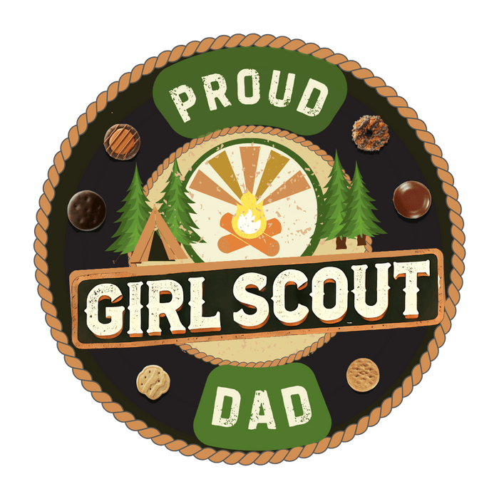 Proud Girl Scout Dad - Unisex Jersey Tee - Adventure Awaits! - Whippie's