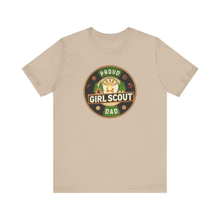 Proud Girl Scout Dad - Unisex Jersey Tee - Adventure Awaits! - Whippie's