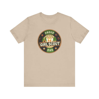 Proud Girl Scout Dad - Unisex Jersey Tee - Adventure Awaits! - Whippie's