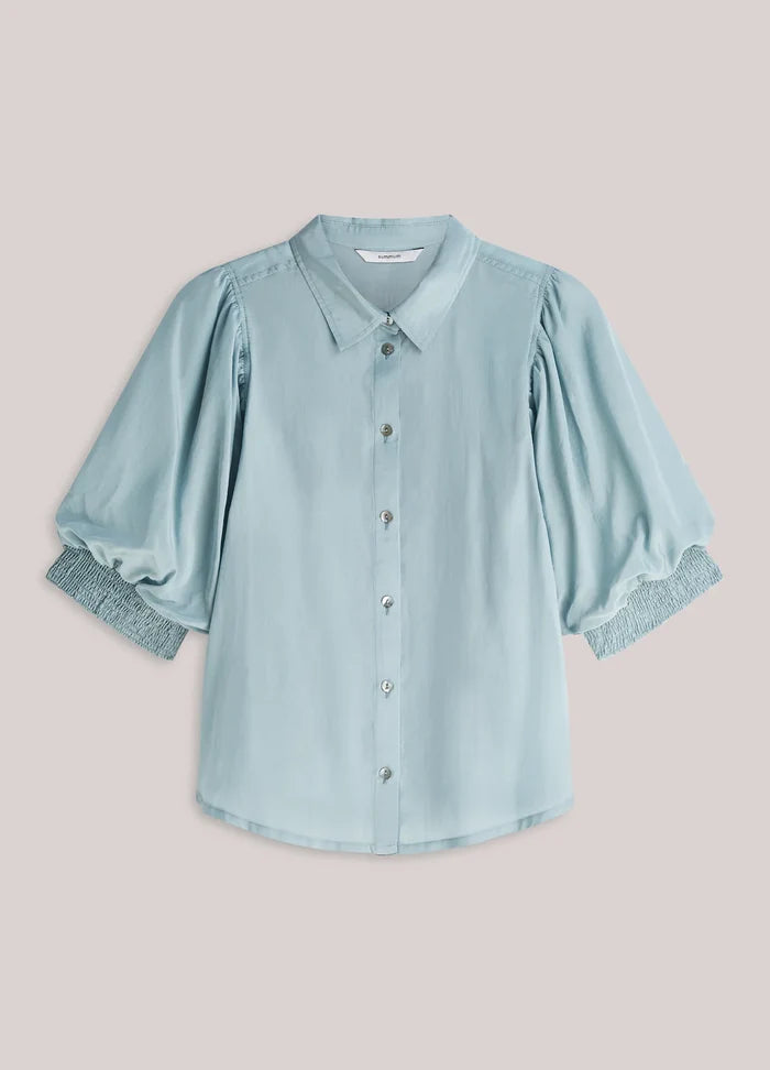 Puff Sleeve Blouse | Blue
